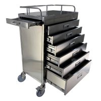 MRI Non-Magnetic Stainless Steel Cart
