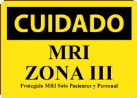 MRI Zona III Protegido MRI Solo Pacientes Y Personal
