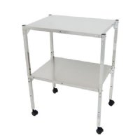 MRI Non-Magnetic Utility Table with Two Shelves, 18" x 24"