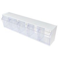 MRI Non-Magnetic 5 Compartment Bin Organizer for Lock Carts