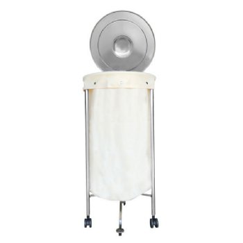 MRI Non-Magnetic Stainless Steel Hamper with Foot Operated Lid