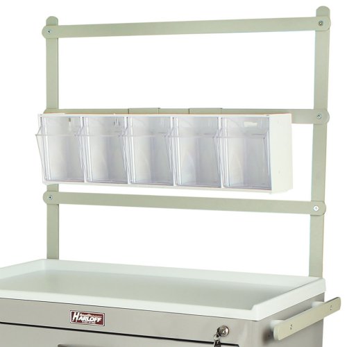 MRI Non-Magnetic 5 Compartment Bin Organizer for Lock Carts