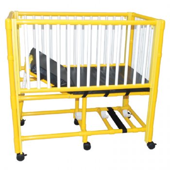 MRI Non-Magnetic PVC Crib, Yellow and White