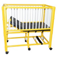 MRI Non-Magnetic PVC Crib, Yellow and White