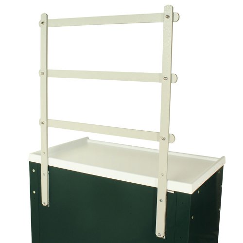 MRI Non-Magnetic 3 Tier Raised Back Rail for Lock Carts