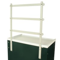 MRI Non-Magnetic 3 Tier Raised Back Rail for Lock Carts