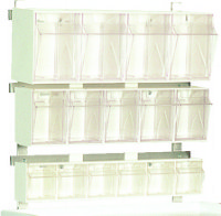 MRI Non-Magnetic 5 Compartment Bin Organizer for Lock Carts