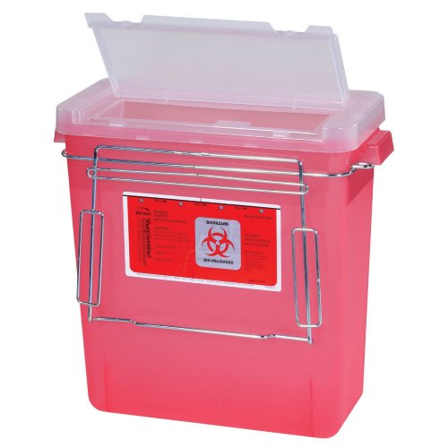 MRI Non-Magnetic 3 Gallon Sharps Container for Lock Carts