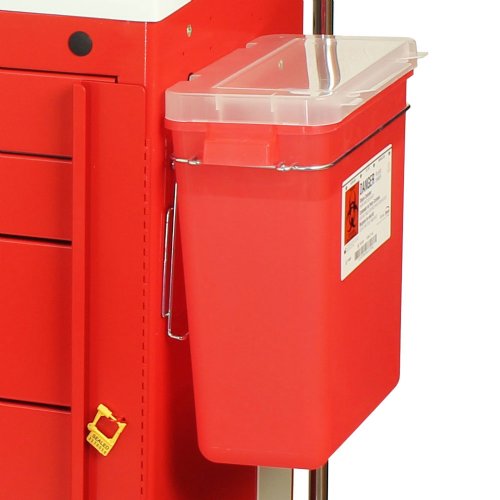 MRI Non-Magnetic 3 Gallon Sharps Container for Lock Carts