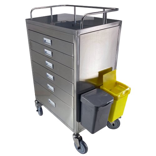 MRI Non-Magnetic Stainless Steel Cart