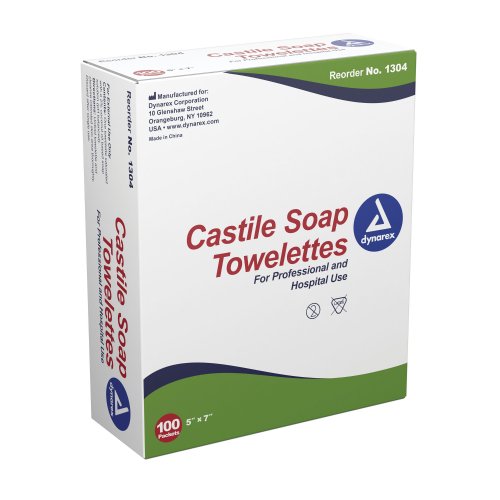 Castile Soap Towelettes, 5" x 7"