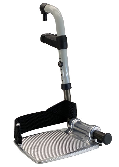 MRI Non-Magnetic Detachable Footrest for 24" Wide Aluminum Wheelchairs