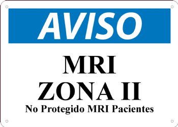 MRI Zona II No Protegido MRI Pacientes