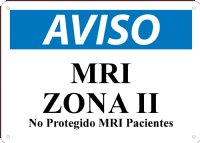 MRI Zona II No Protegido MRI Pacientes