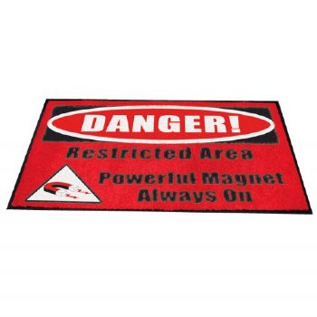 MRI Non-Magnetic Floor Sticker "DANGER! Restricted Area Powerful Magnet Always On" Warning Sign