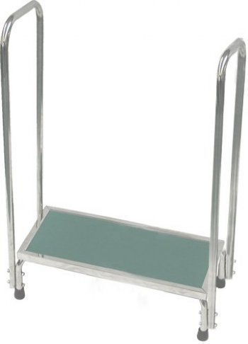 MRI Non-Magnetic Bariatric Step Stool with Dual 41" Handrails