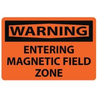 MRI Sign "Warning, Entering Magnetic Field Zone"