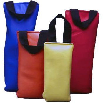 MRI set of 4 Sand bags - 1 ea 3lb, 5 lb, 7 lb and 10 lb.  Color Cordinated