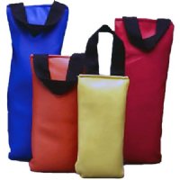 MRI set of 4 Sand bags - 1 ea 3lb, 5 lb, 7 lb and 10 lb.  Color Cordinated