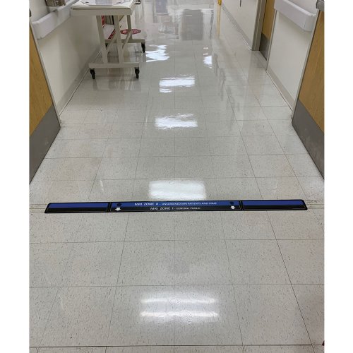 MRI Floor Plaque Zone 1 to 2 Hallway
