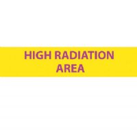 Insert Sign Insert - "High Radiation Area"