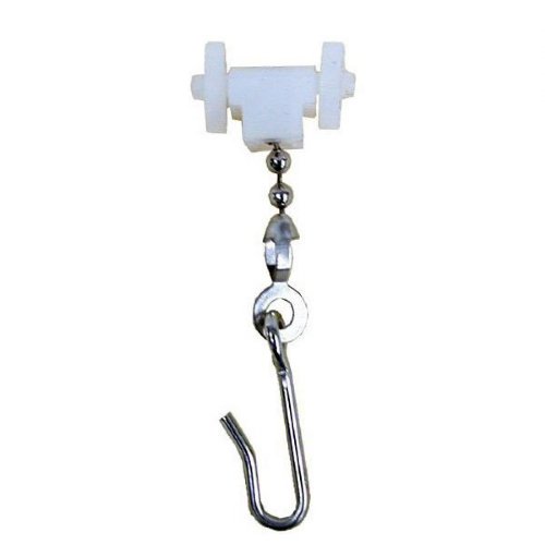 10 PCS STANDART CURTAIN HOOK WITH WHEEL ROLLERS FOR HOSPITAL CUBICLE TRACK
