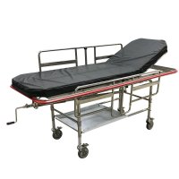 MRI Non-Magnetic Stretcher With Fowler Crank Assembly