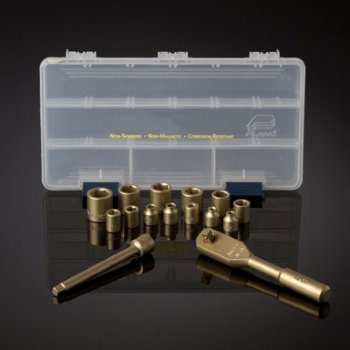 MRI Non-Magnetic Metric 16 Piece 1/4" Rachet Set