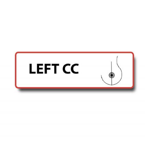 LEFT CC Permanent Adhesive Label
