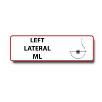LEFT LATERAL ML Permanent Adhesive Label