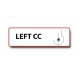 LEFT CC Permanent Adhesive Label
