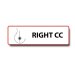 RIGHT CC Permanent Adhesive Label