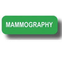 MAMMOGRAPHY Film Positioning Permanent Adhesive Label