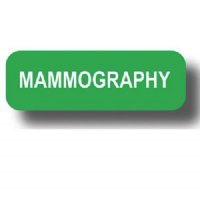 MAMMOGRAPHY Film Positioning Permanent Adhesive Label