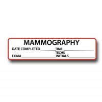 MAMMOGRAPHY Permanent Adhesive Label