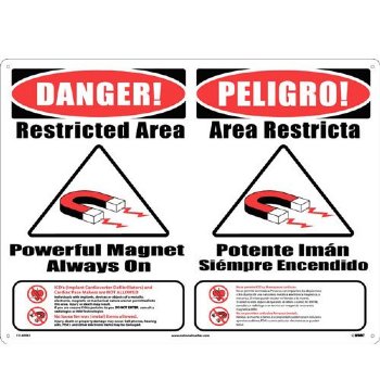 MRI Warning Sign-Combination of MT-1025 & MT-1026