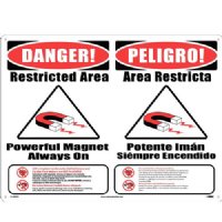 MRI Warning Sign-Combination of MT-1025 & MT-1026