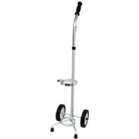 MRI Non-Magnetic Adjustable Oxygen Cart for D or E Cylinder