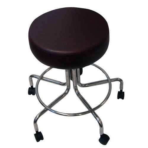 Non-Magnetic MRI Adjustable Stool, 22" to 28" with 2" Dual Wheel Casters