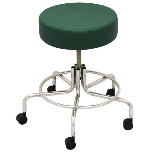 Non-Magnetic MRI Adjustable Stool, 22" to 28" with 2" Dual Wheel Casters