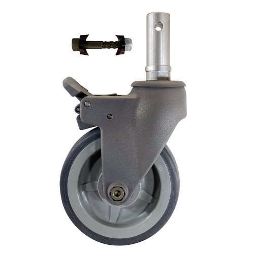 5" Non-Ferromagnetic Caster with Socket