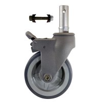 5" Non-Ferromagnetic Caster with Socket