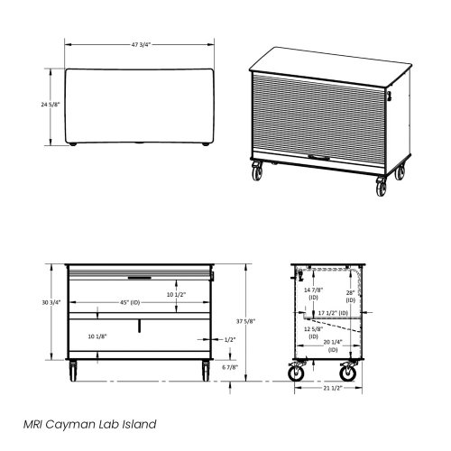 MRI Cayman Lab Island Cart