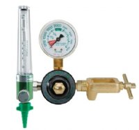 MRI Compatible Oxygen Regulator, E Cylinder, CGA 870 with 0-15 LPM Aluminum Flowmeter