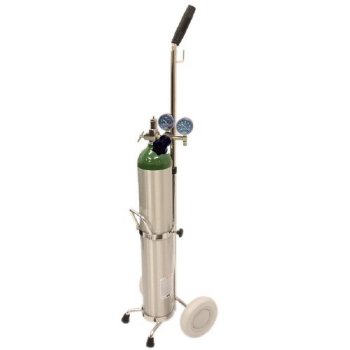 MRI Non-Magnetic Complete Oxygen Cart