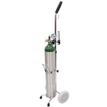 MRI Non-Magnetic Complete Oxygen Cart