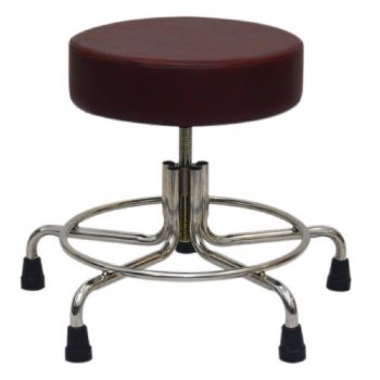 Non-Magnetic MRI Adjustable Stool, 21" to 27" with Rubber Tips