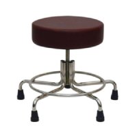 Non-Magnetic MRI Adjustable Stool, 21" to 27" with Rubber Tips