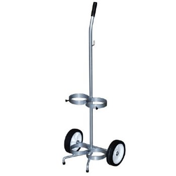 MRI Non-Magnetic Dual Oxygen Cart