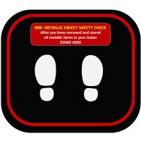 MRI Final Safety Screen Floor Plaque